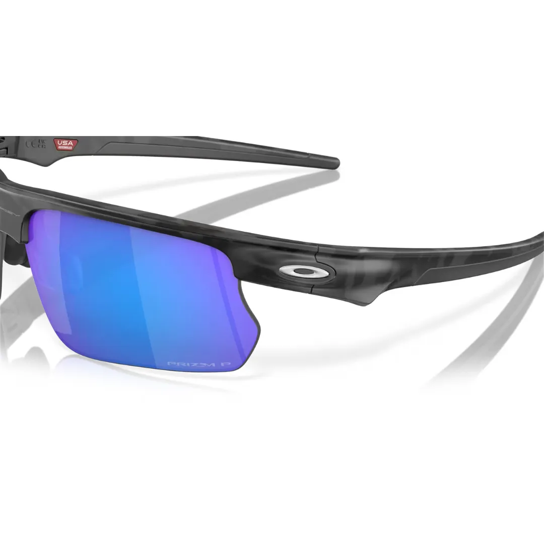 Oakley Sunglasses BiSphaera - Prizm Sapphire Polarized Lenses,  Matte Grey Camo Frame