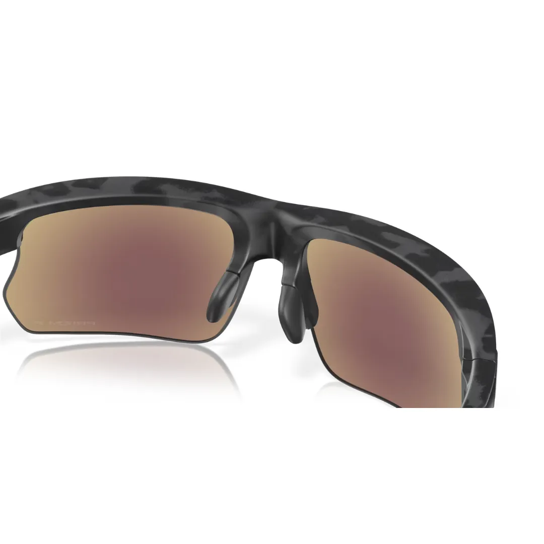 Oakley Sunglasses BiSphaera - Prizm Sapphire Polarized Lenses,  Matte Grey Camo Frame
