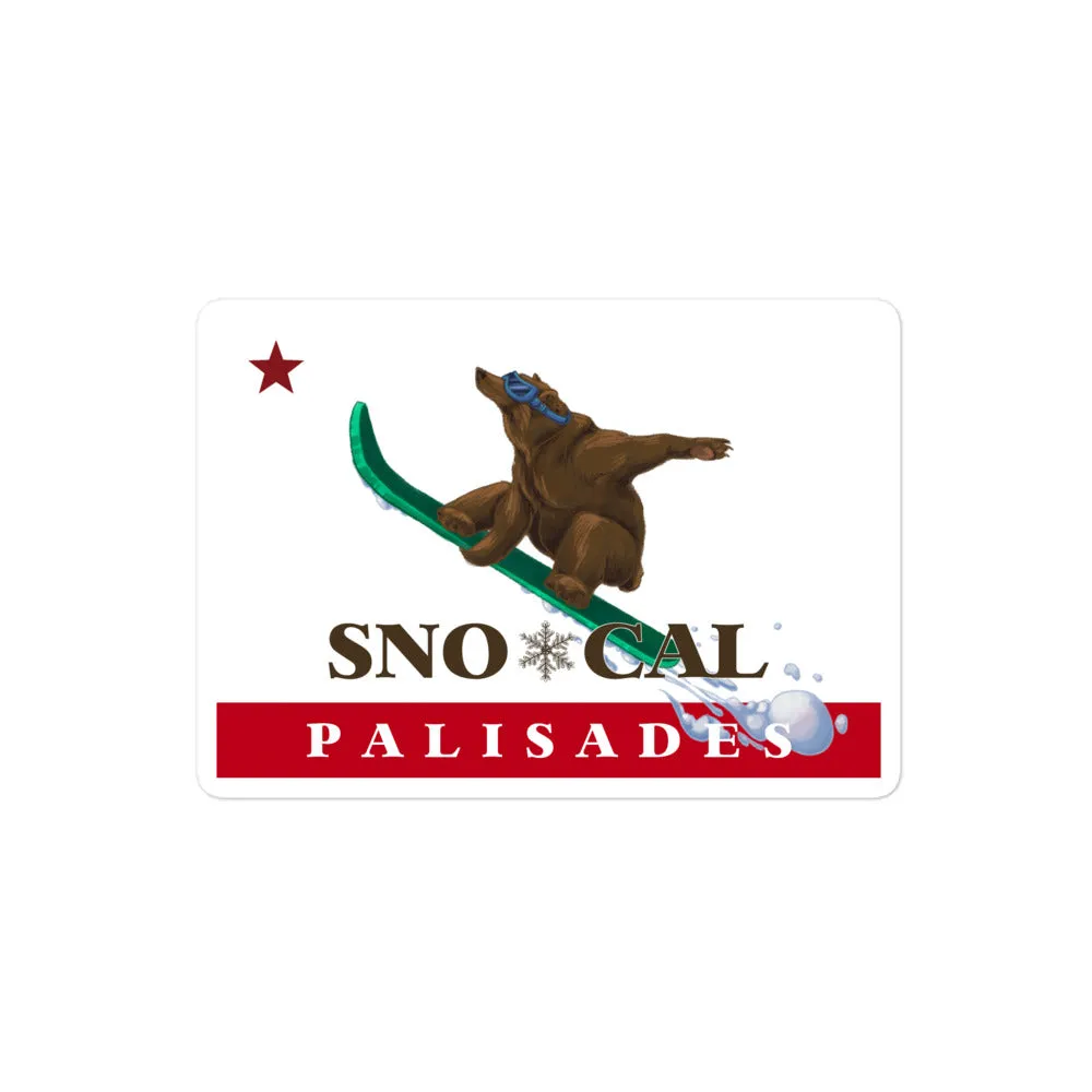 Palisades Sno*Cal Snowboard Sticker