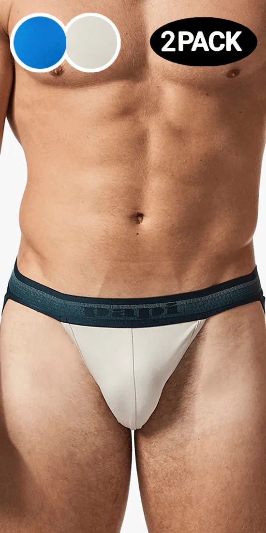 Papi Umpa108 2pk Microflex Performance Jockstrap Blue-gray