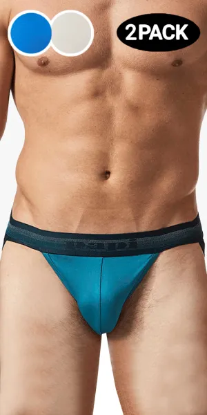 Papi Umpa108 2pk Microflex Performance Jockstrap Blue-gray