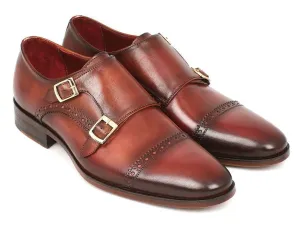 Paul Parkman Hand-Painted Double Monkstraps
