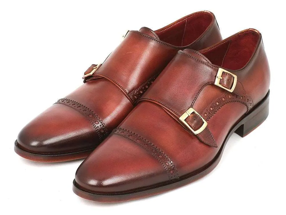 Paul Parkman Hand-Painted Double Monkstraps