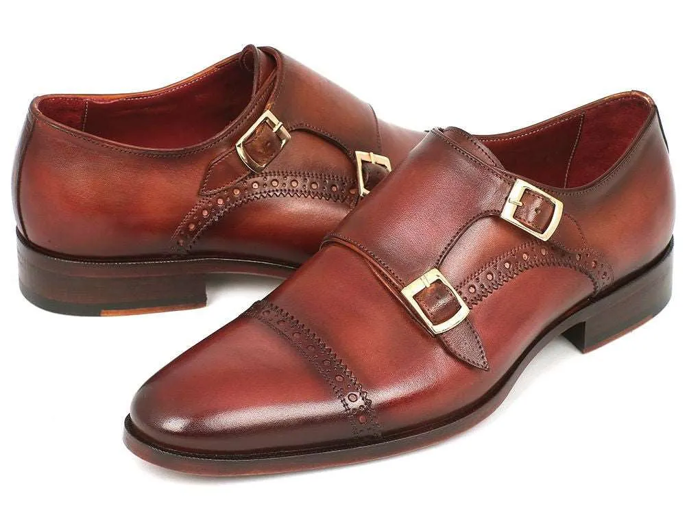 Paul Parkman Hand-Painted Double Monkstraps