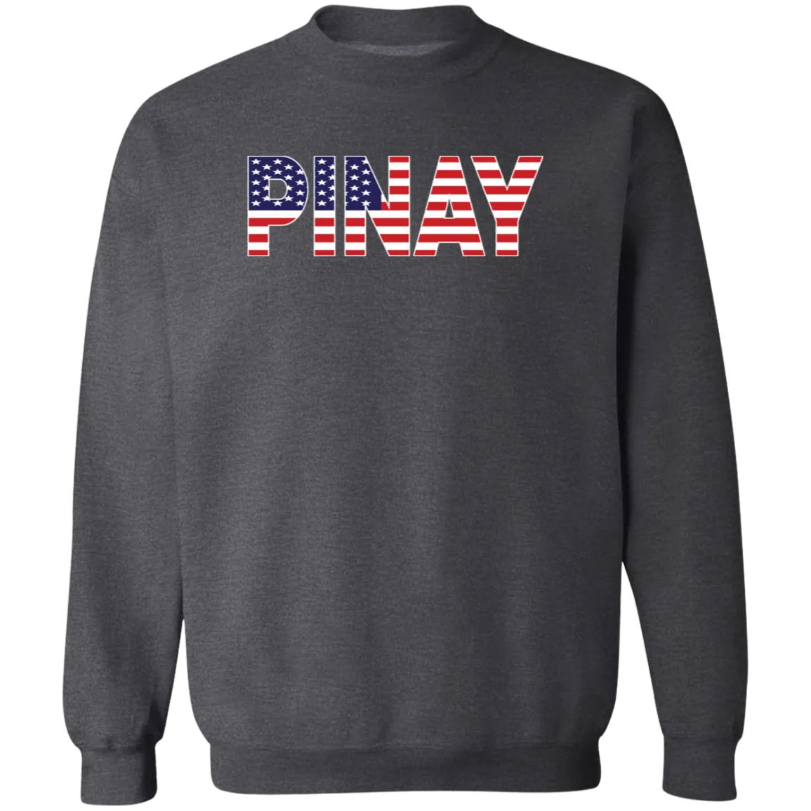 Pinay with US Flag Embedded Unisex Crewneck Pullover Sweatshirt