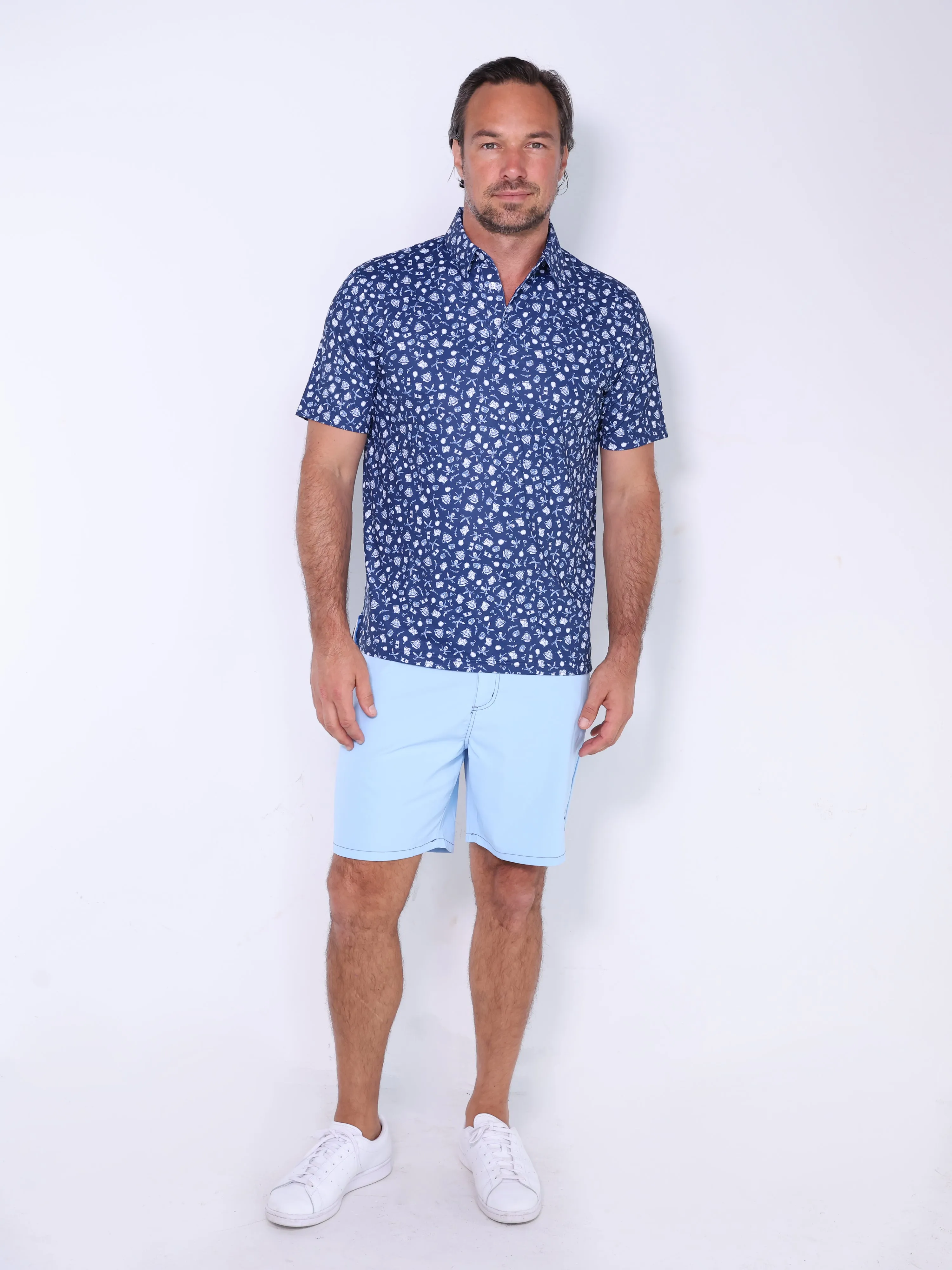 Pirate Print Polo