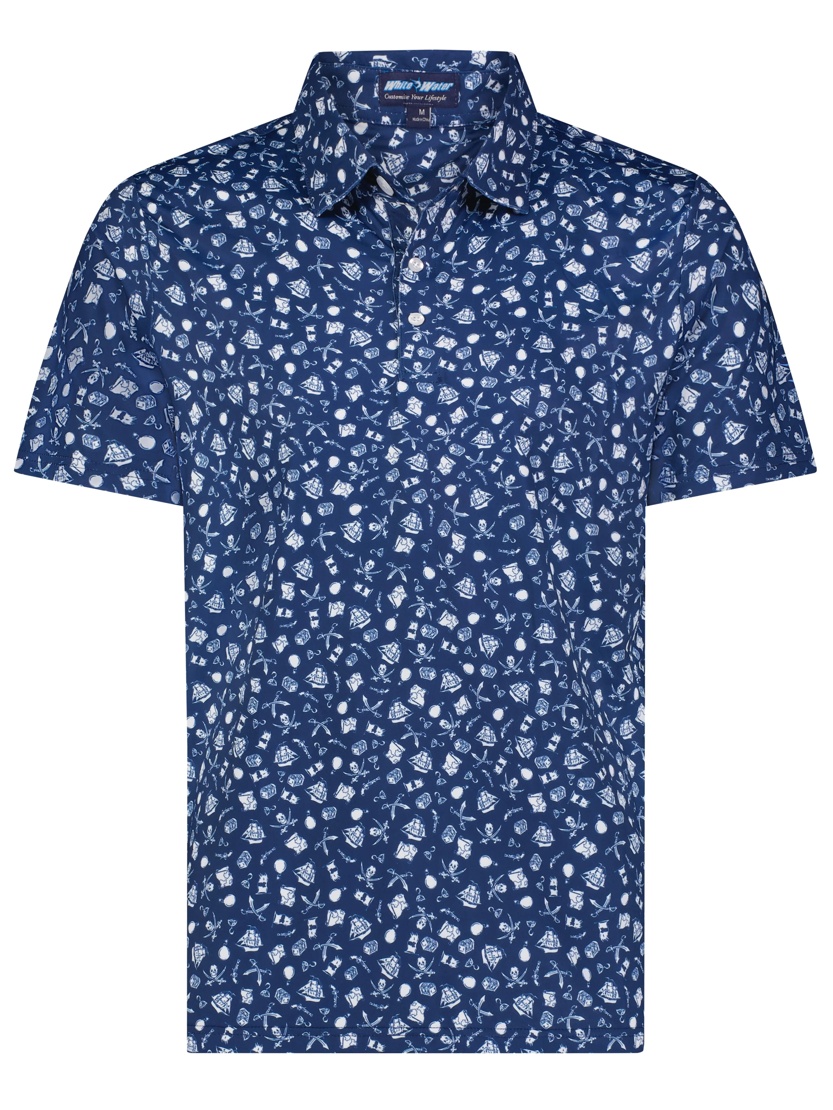 Pirate Print Polo