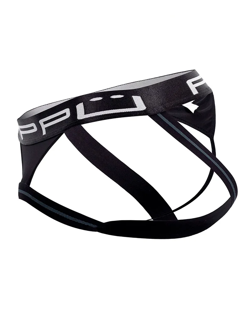 Ppu 2310 Ball Lifter And Thong Jockstrap Black