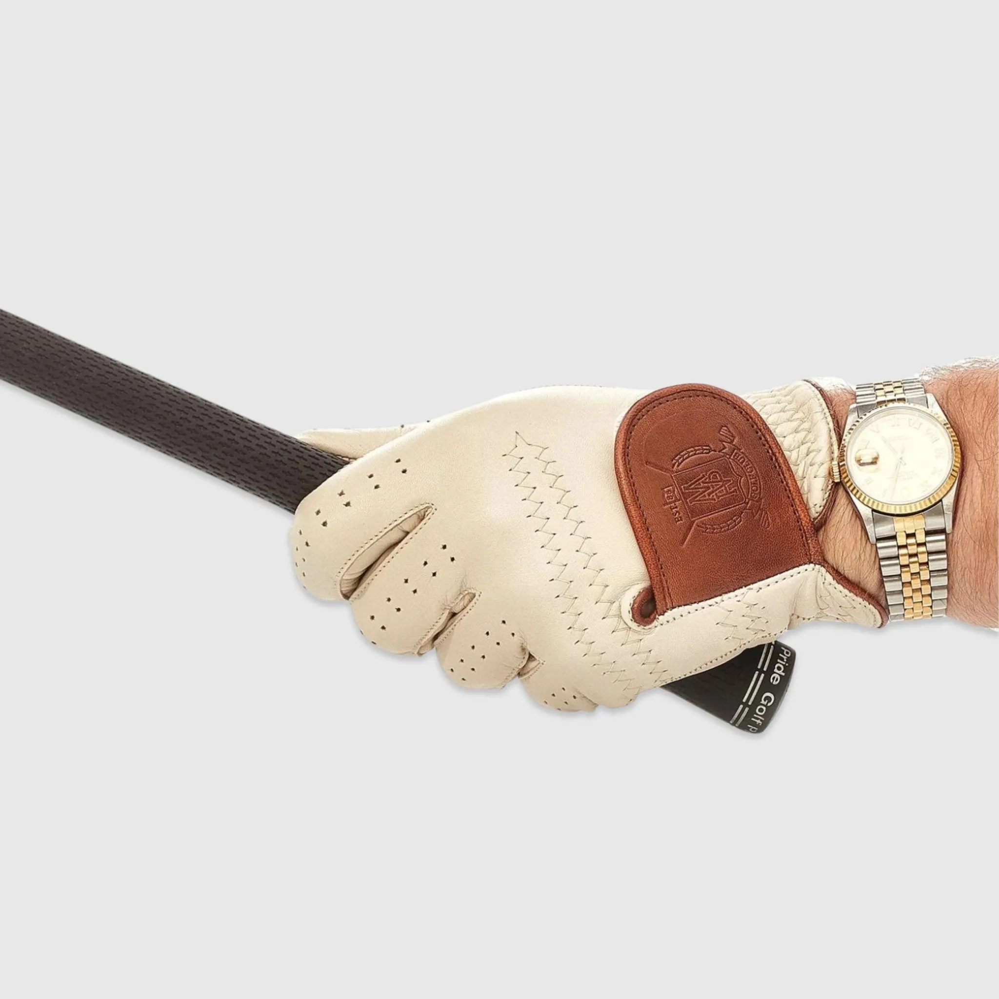 PRO Cream Cabretta Leather Golf Gloves (2 Pack)