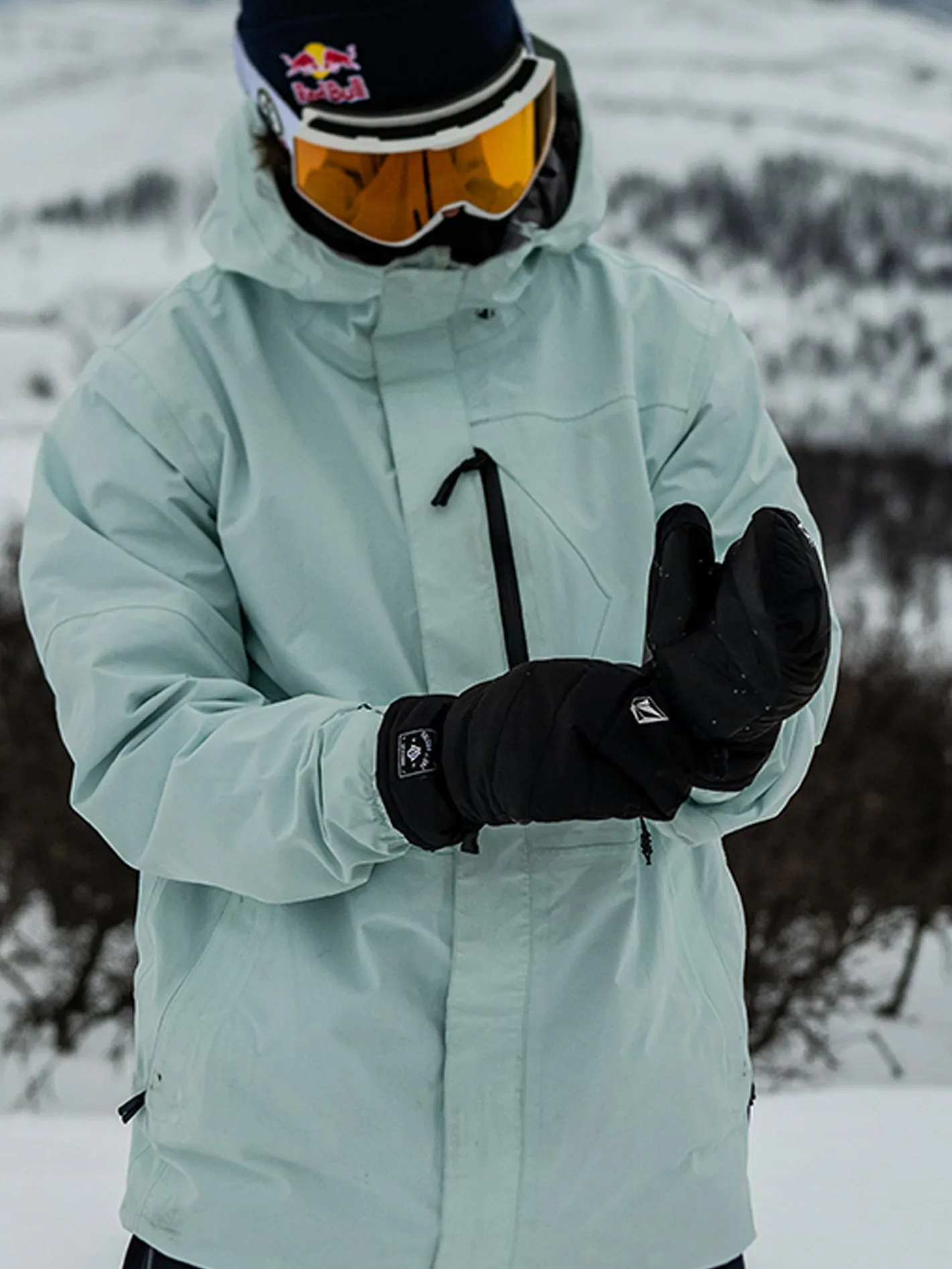 Puff Puff Mittens - Black (Unisex)