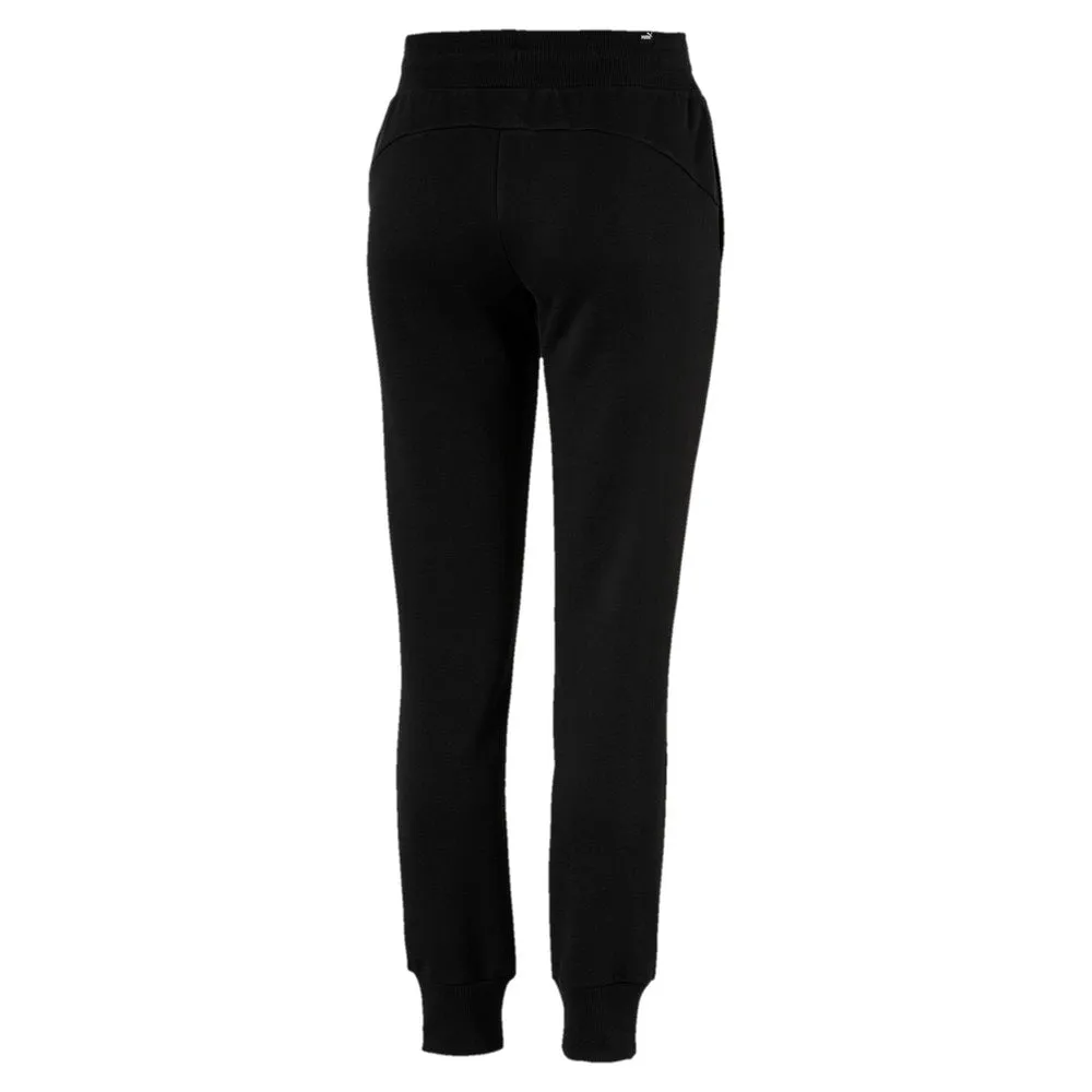 Puma Womens Essentials Fleece Pants - Black and Grey