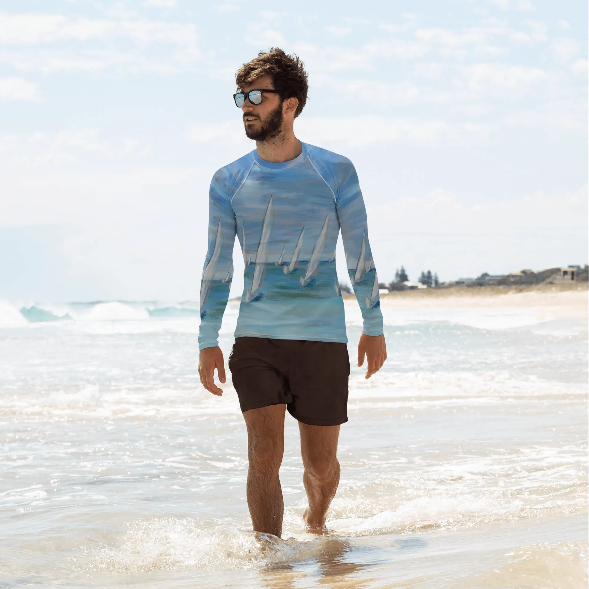 "Incoming - One Design" Men's Rash Guard
