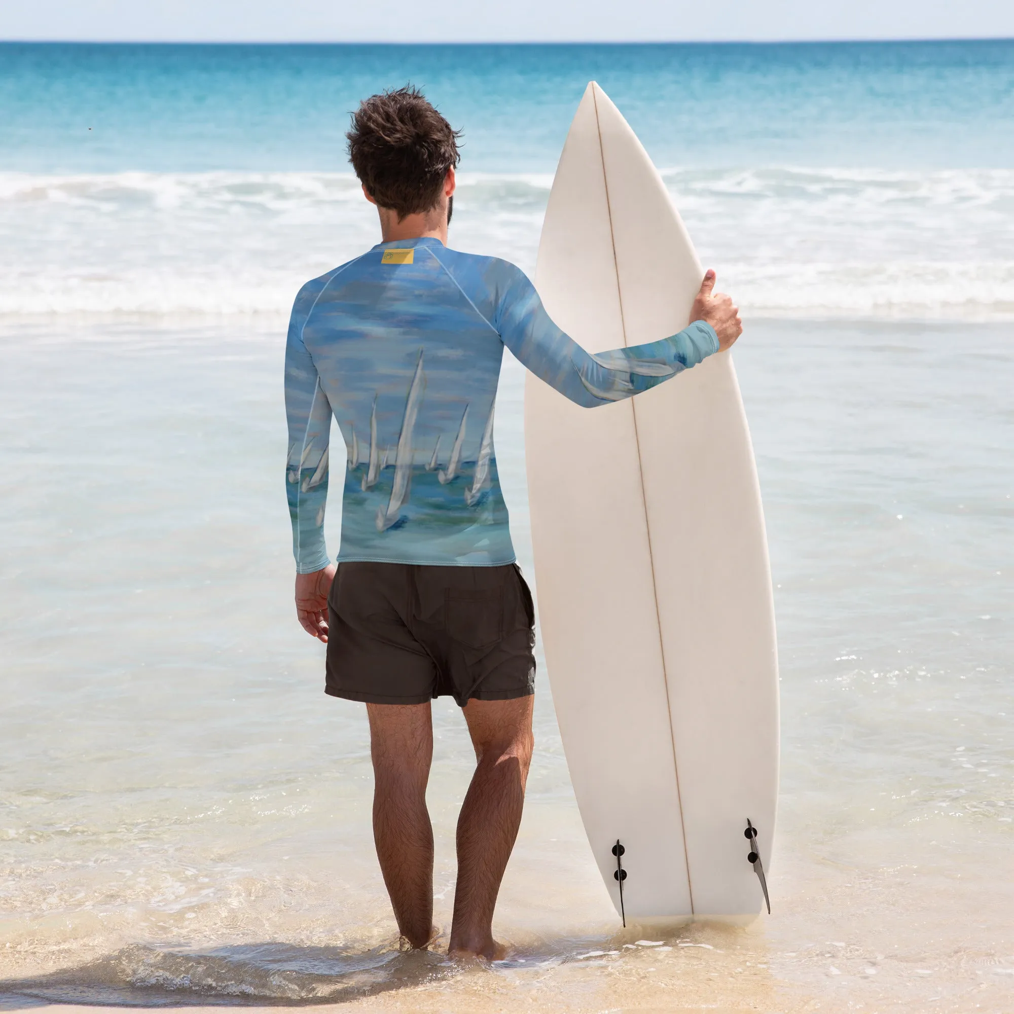 "Incoming - One Design" Men's Rash Guard
