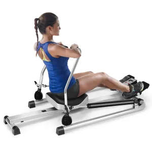 Rower W/ LCD Monitor w/ Adjustable Double Hydraulic Resistance
