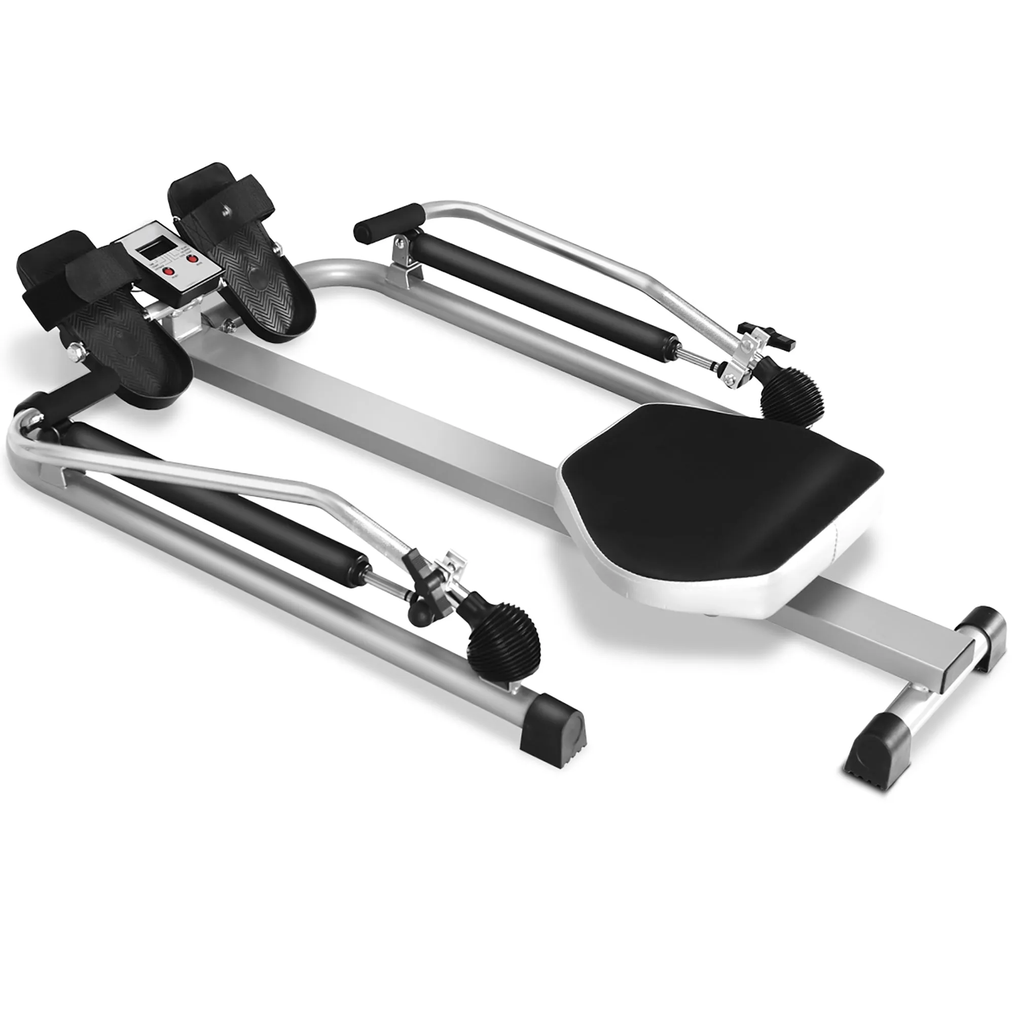 Rower W/ LCD Monitor w/ Adjustable Double Hydraulic Resistance