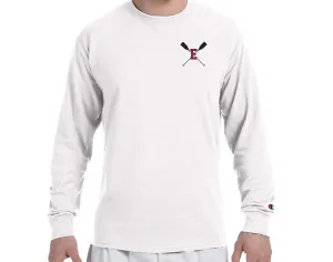 ROWING E OARS POCKET PRINT Champion Brand Long Sleeve White