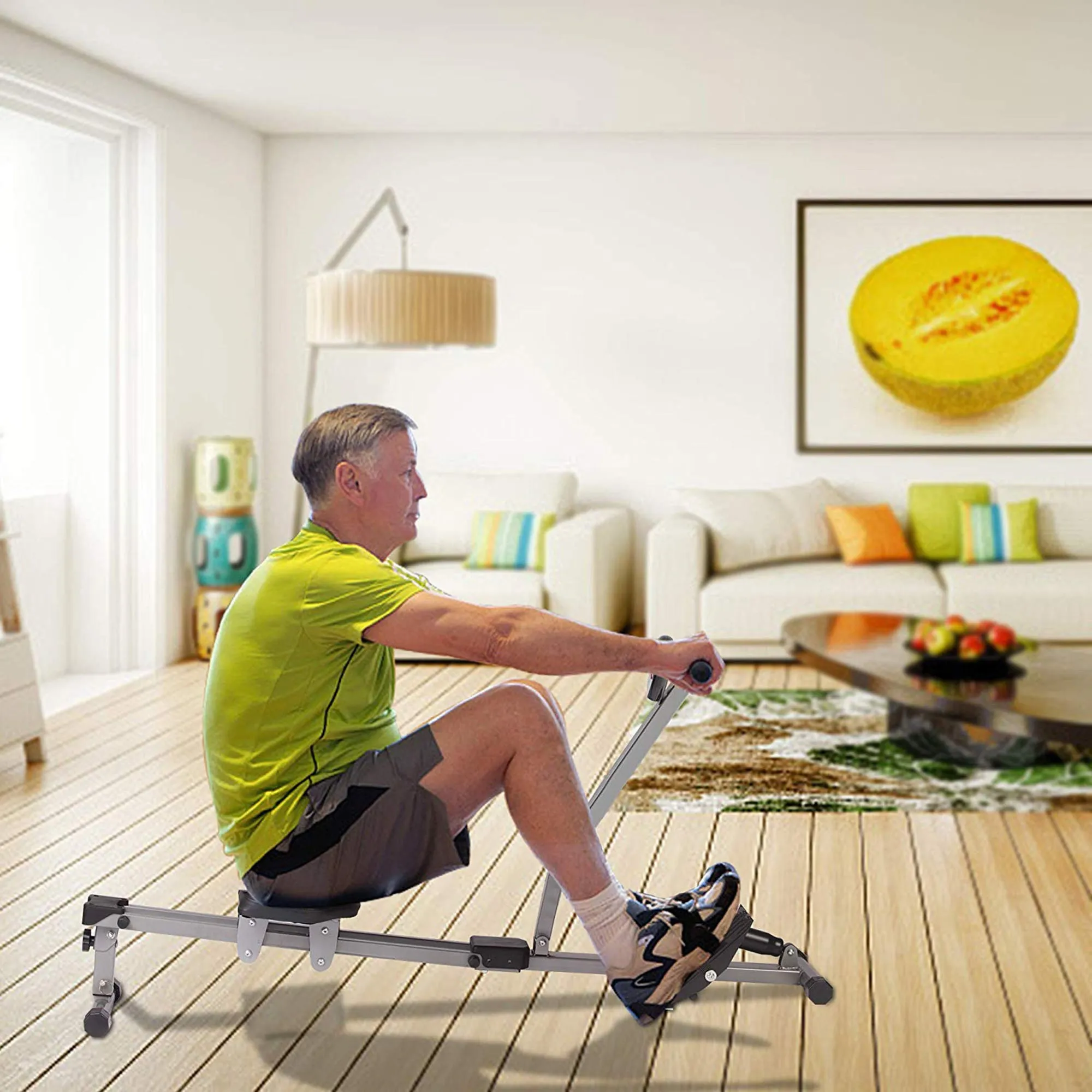 Rowing Machine Full Body Stamina Power W/ 12 Levels