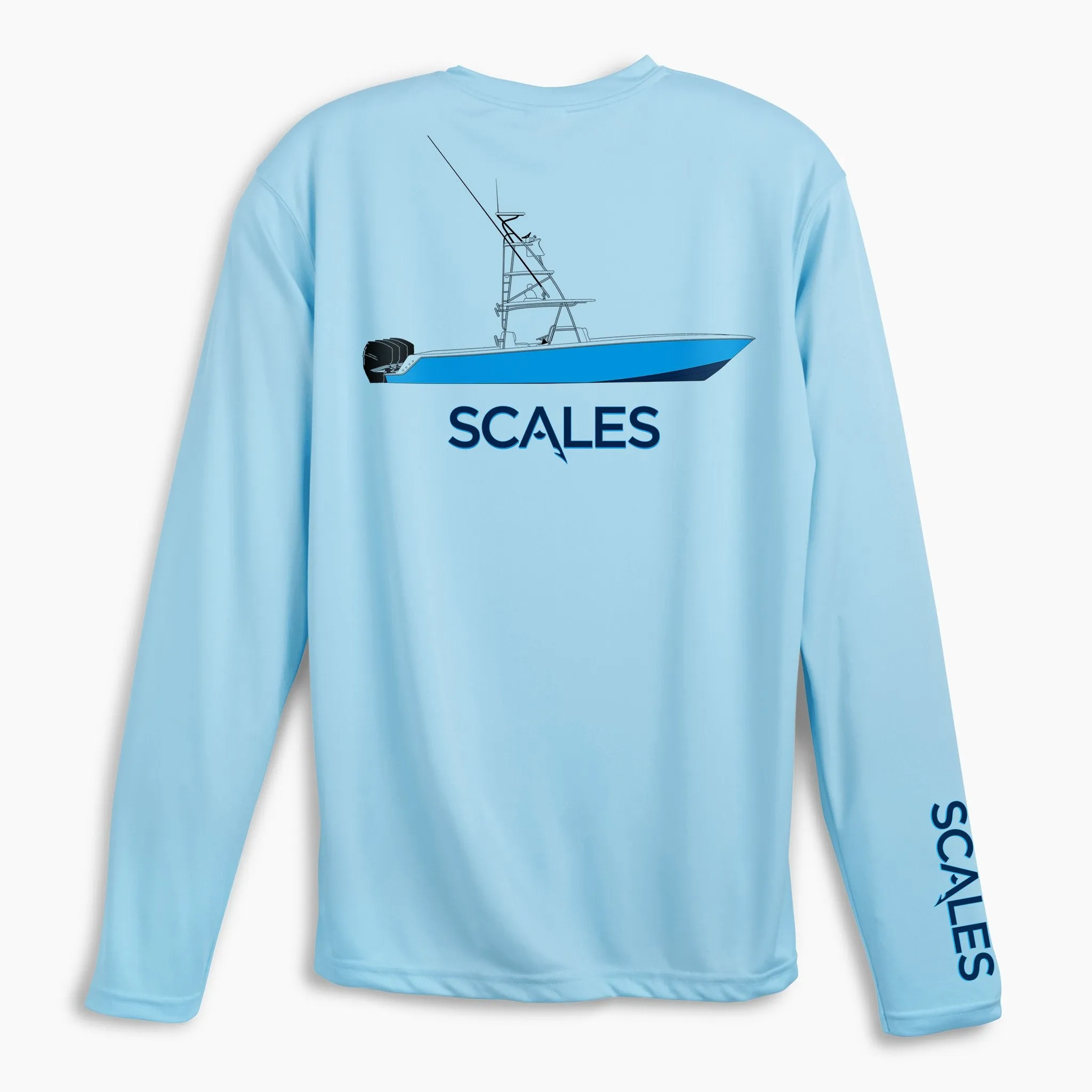 Scales Gear Pro Performance Team Scales Crew Light Blue Shirt