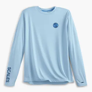 Scales Gear Pro Performance Team Scales Crew Light Blue Shirt