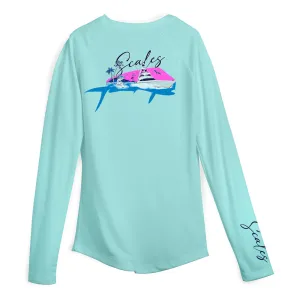 Scales Mahi Slam L/S Performance - Seafoam