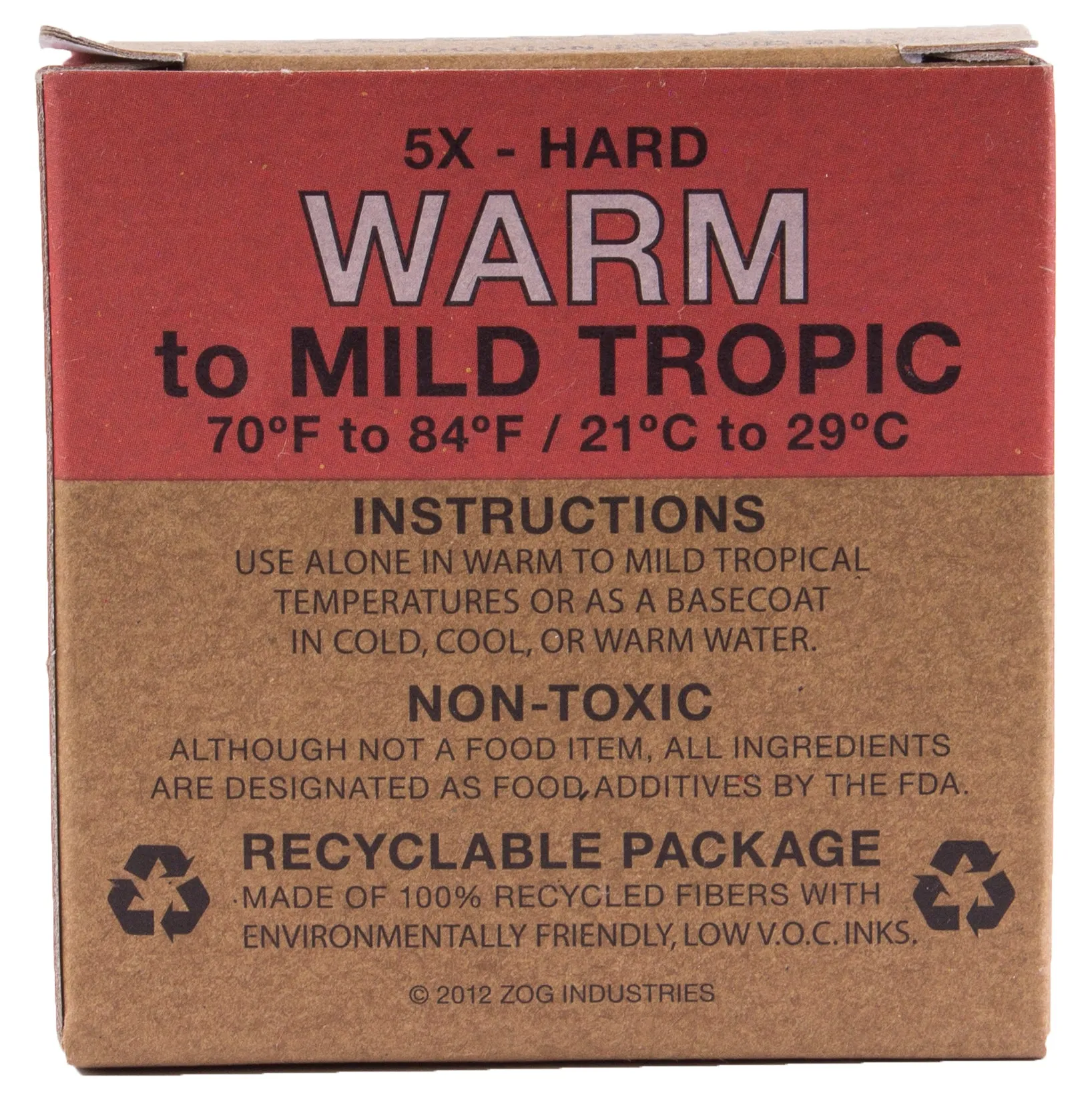 Sex Wax Mr Zogs Quick Humps Hard  Warm Surf Wax One Size Warm Mid Tropical