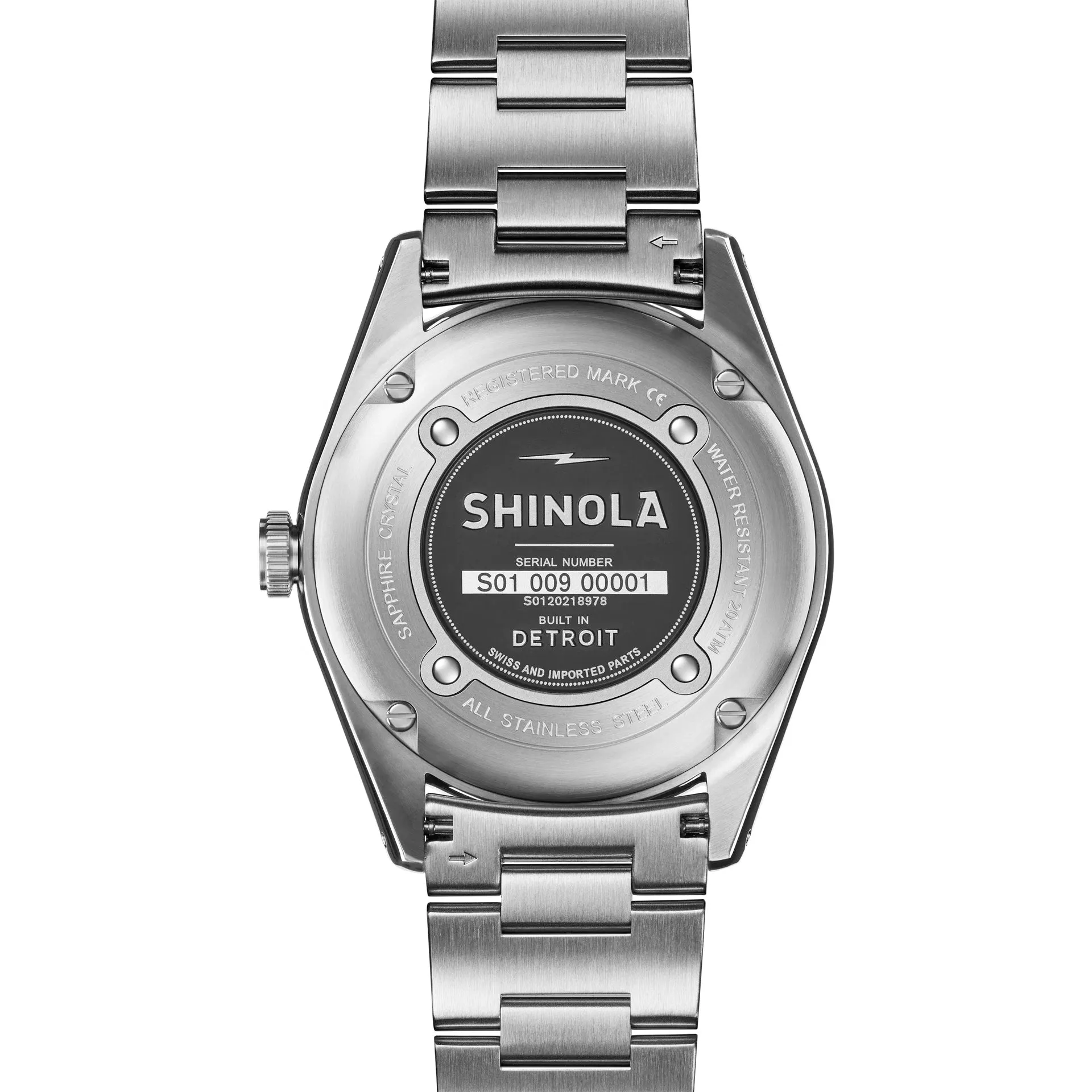 Shinola 42MM The Duck Bermuda Blue Steel Bracelet Watch S0120218978
