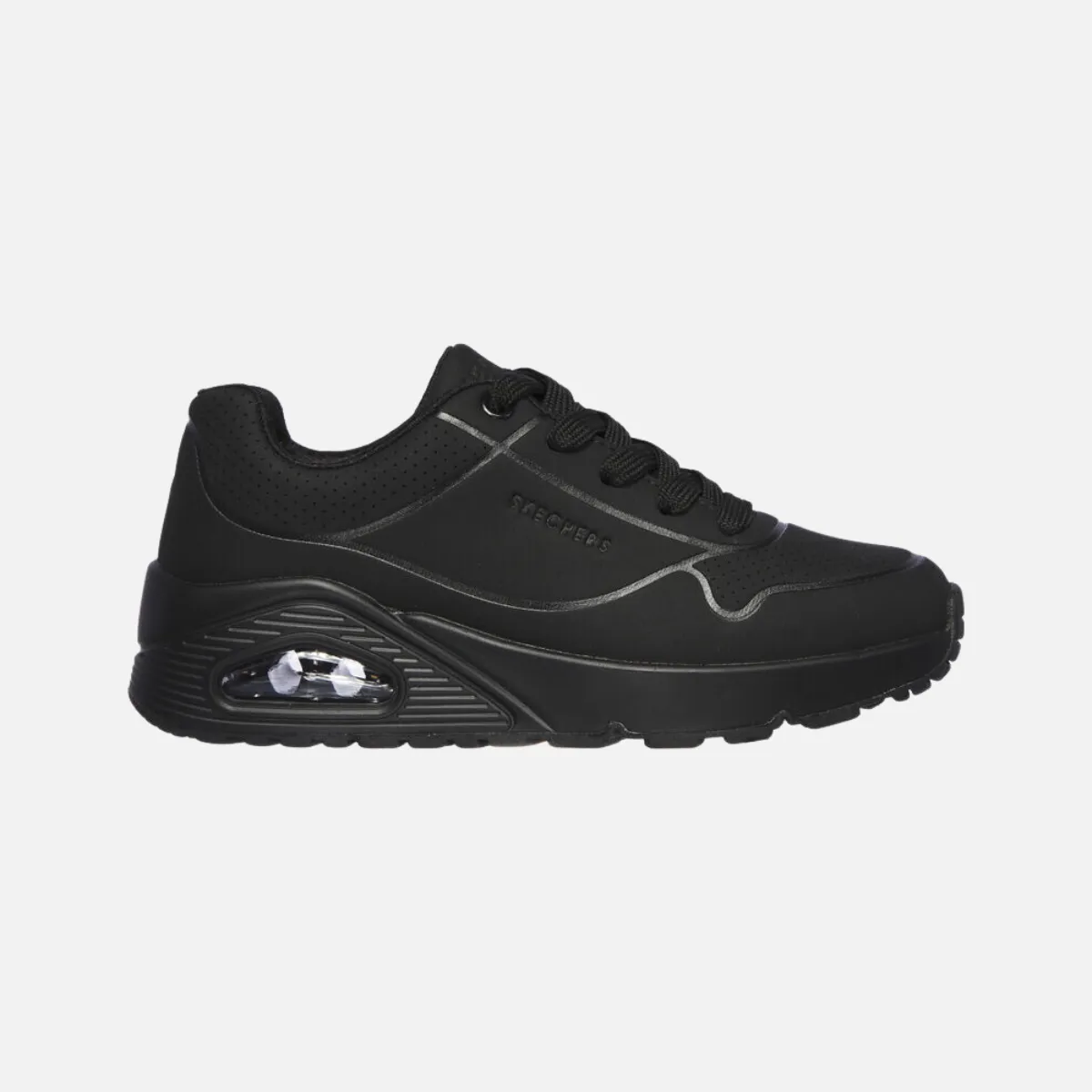 Skechers Uno-Stand On Air Kids Shoes (8-12 Year) -Black