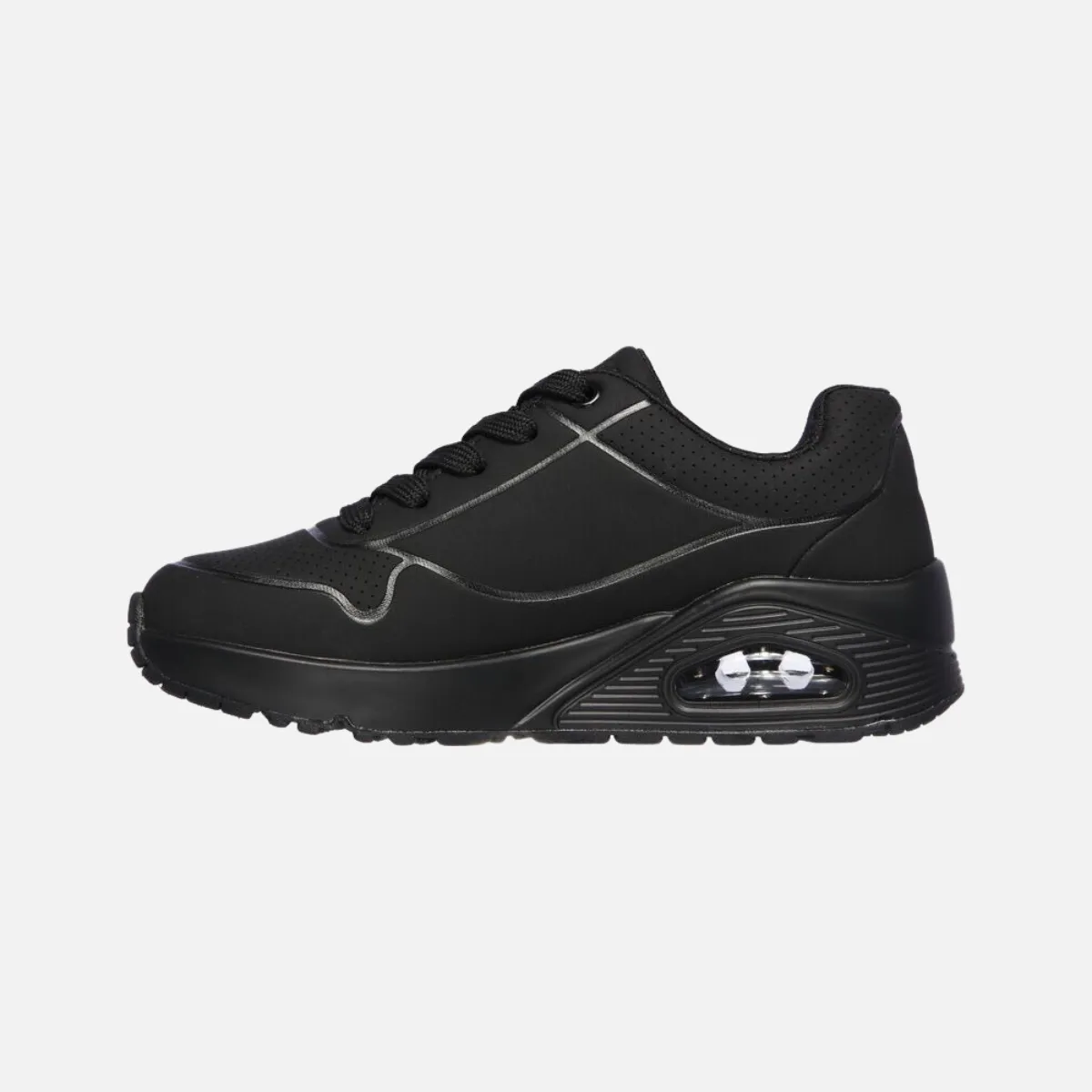 Skechers Uno-Stand On Air Kids Shoes (8-12 Year) -Black