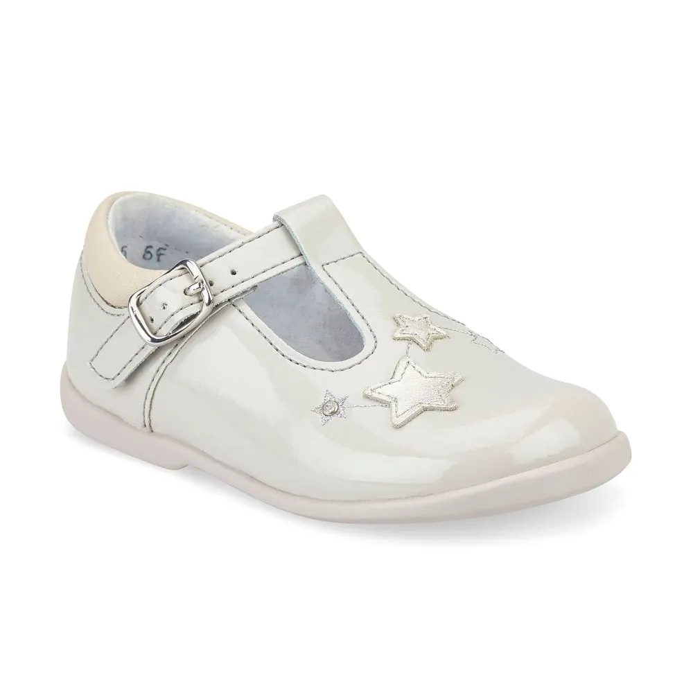 Start Rite Star Gaze Grey Patent T-Bar Buckle Shoe