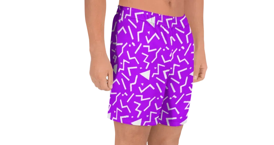Stash Me - Athletic Shorts Purple