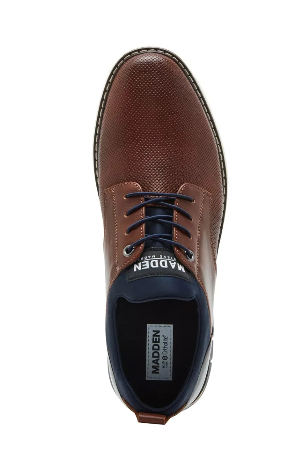 Steve Madden Lyddon Lace Up Shoes for Men in Cognac | MLYDDON