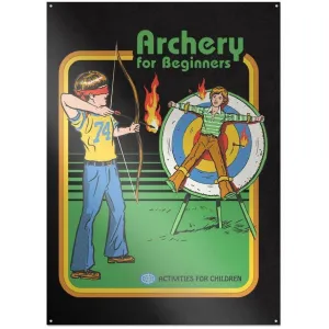 Steven Rhodes - Archery for Beginners - Metallschild