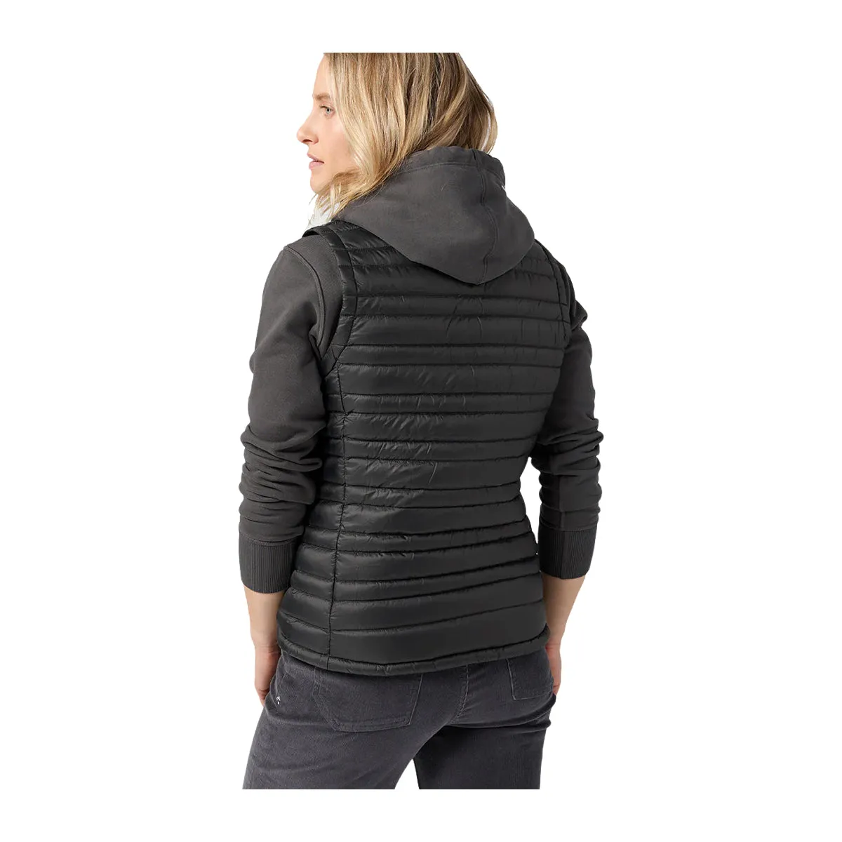 Stio MTS Logo Womens Pinion Down Vest Abyss