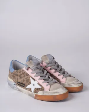 super-star sneaker - leopard print suede