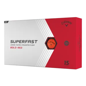 Superfast Golf Balls - Bold Red