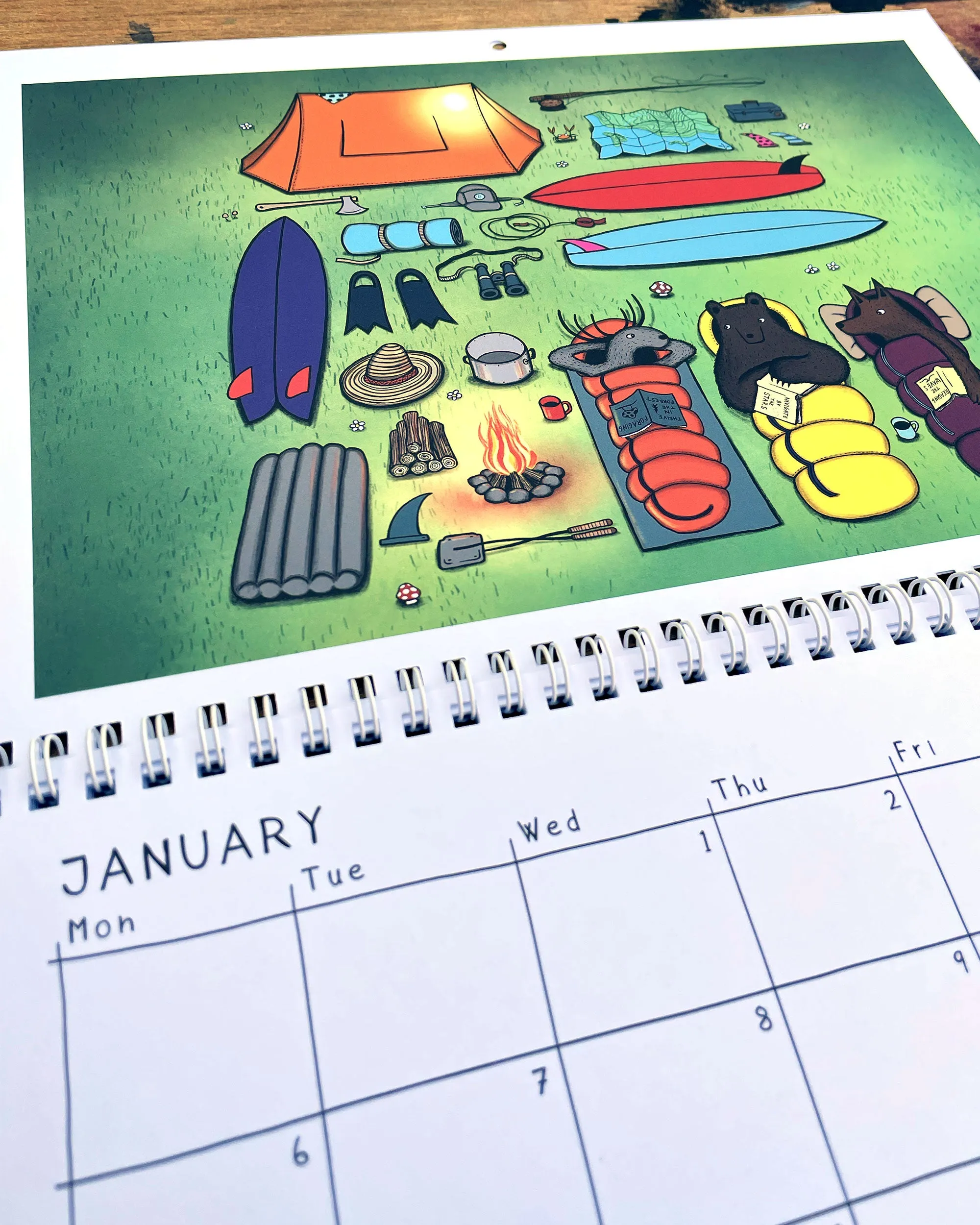 Surfing Animals ABC/Magic Trip Books & The 2025 Calendar Bundle