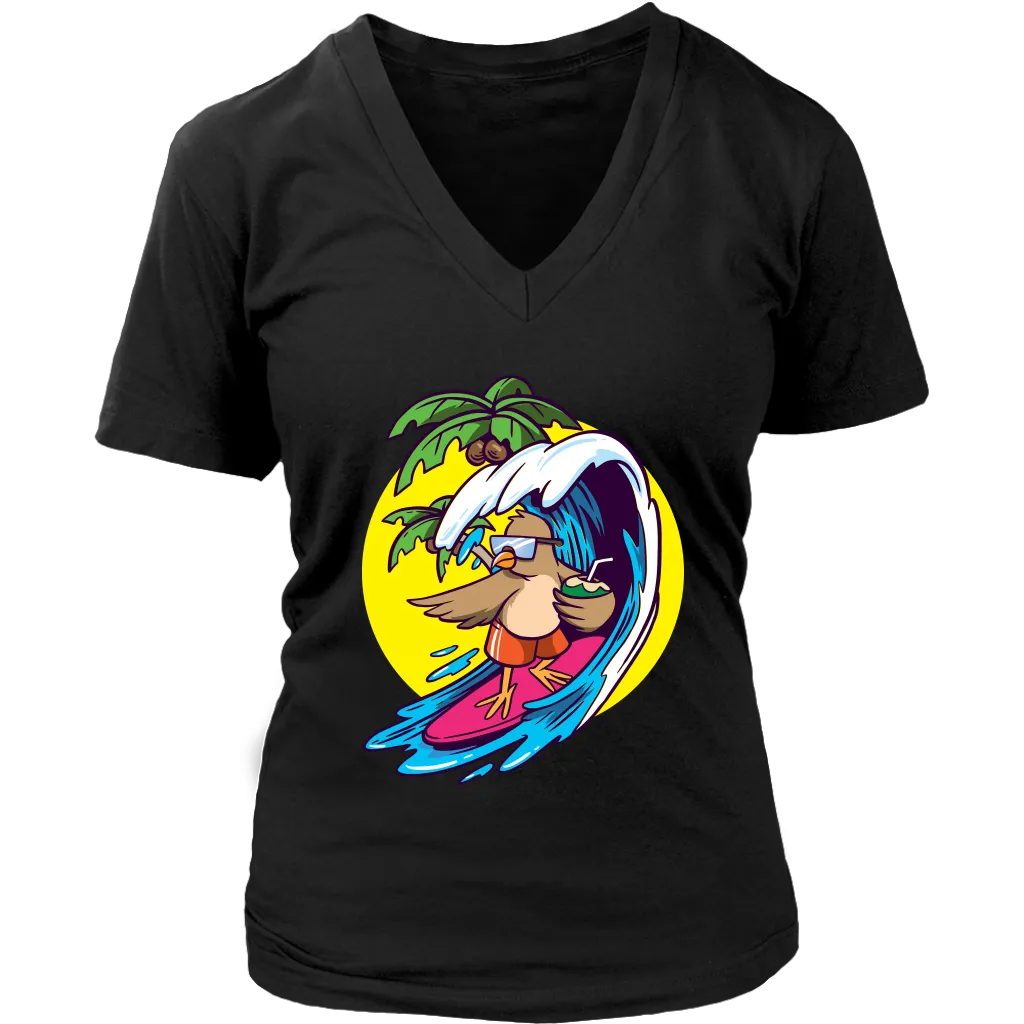 Surfing Bird T-shirt, Surfing Bird Gift, Funny Surfing T-shirt, Gift for Surfer, Funny Surfing Gift