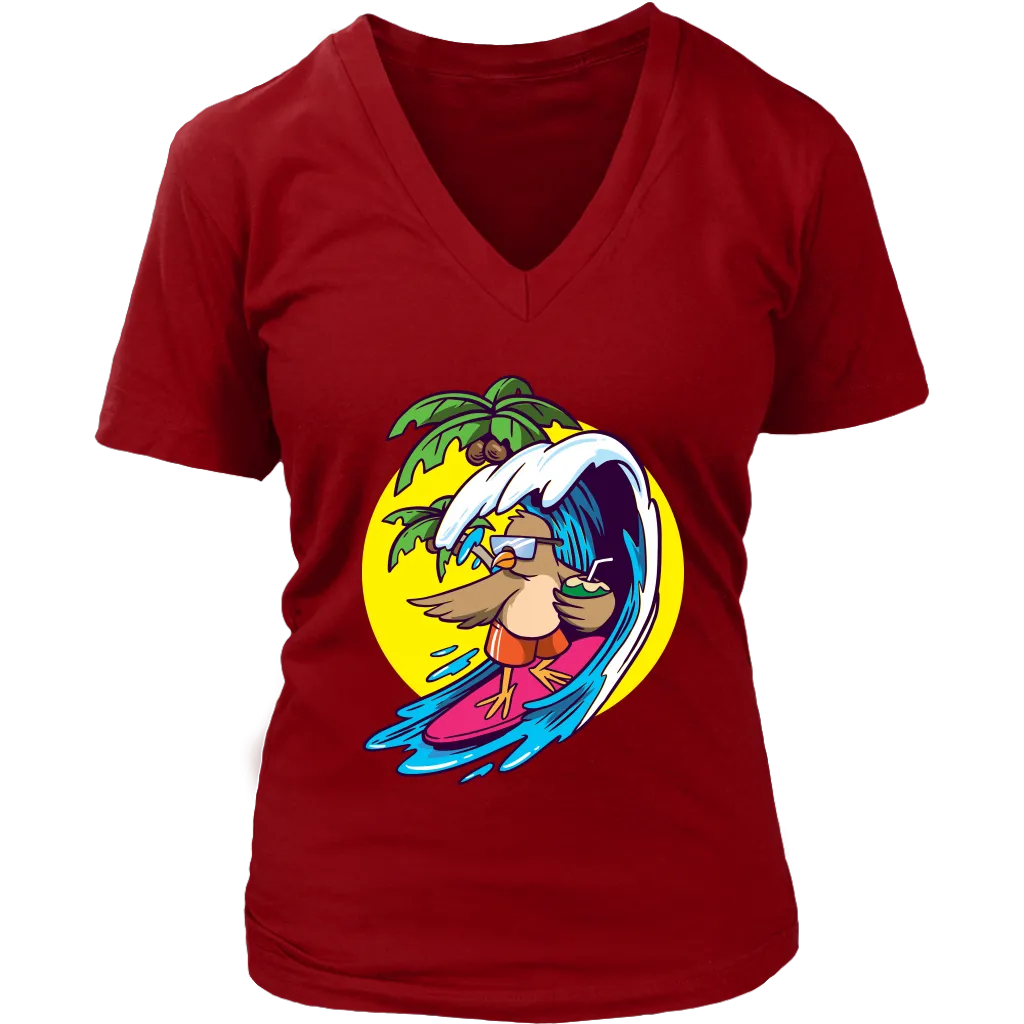 Surfing Bird T-shirt, Surfing Bird Gift, Funny Surfing T-shirt, Gift for Surfer, Funny Surfing Gift