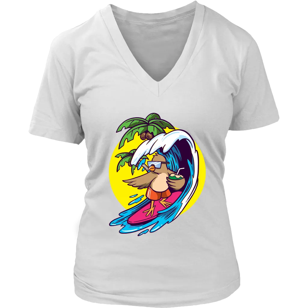 Surfing Bird T-shirt, Surfing Bird Gift, Funny Surfing T-shirt, Gift for Surfer, Funny Surfing Gift