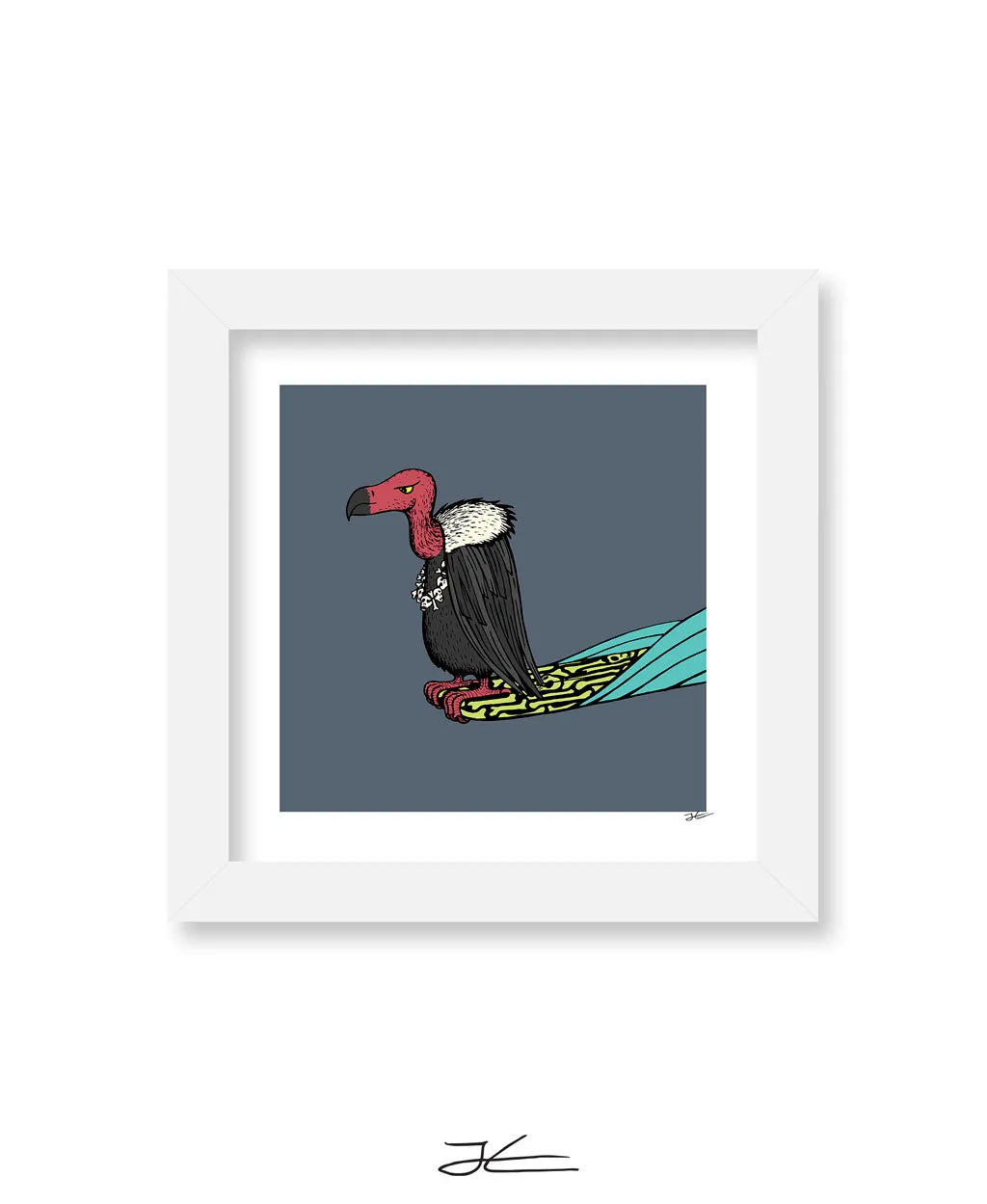 Surfing Vulture - Print/ Framed Print