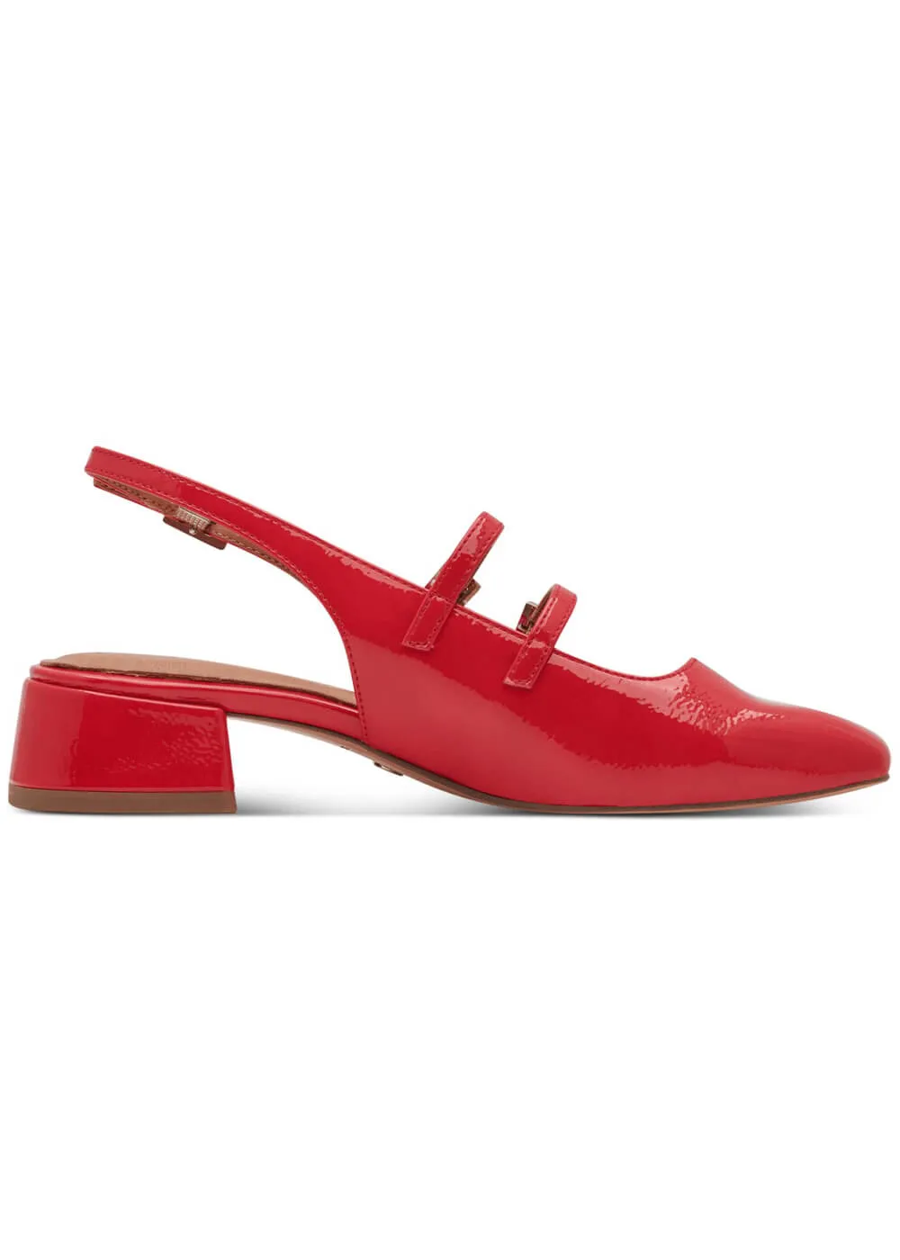 Tamaris Lana Patent 60's Pumps Red