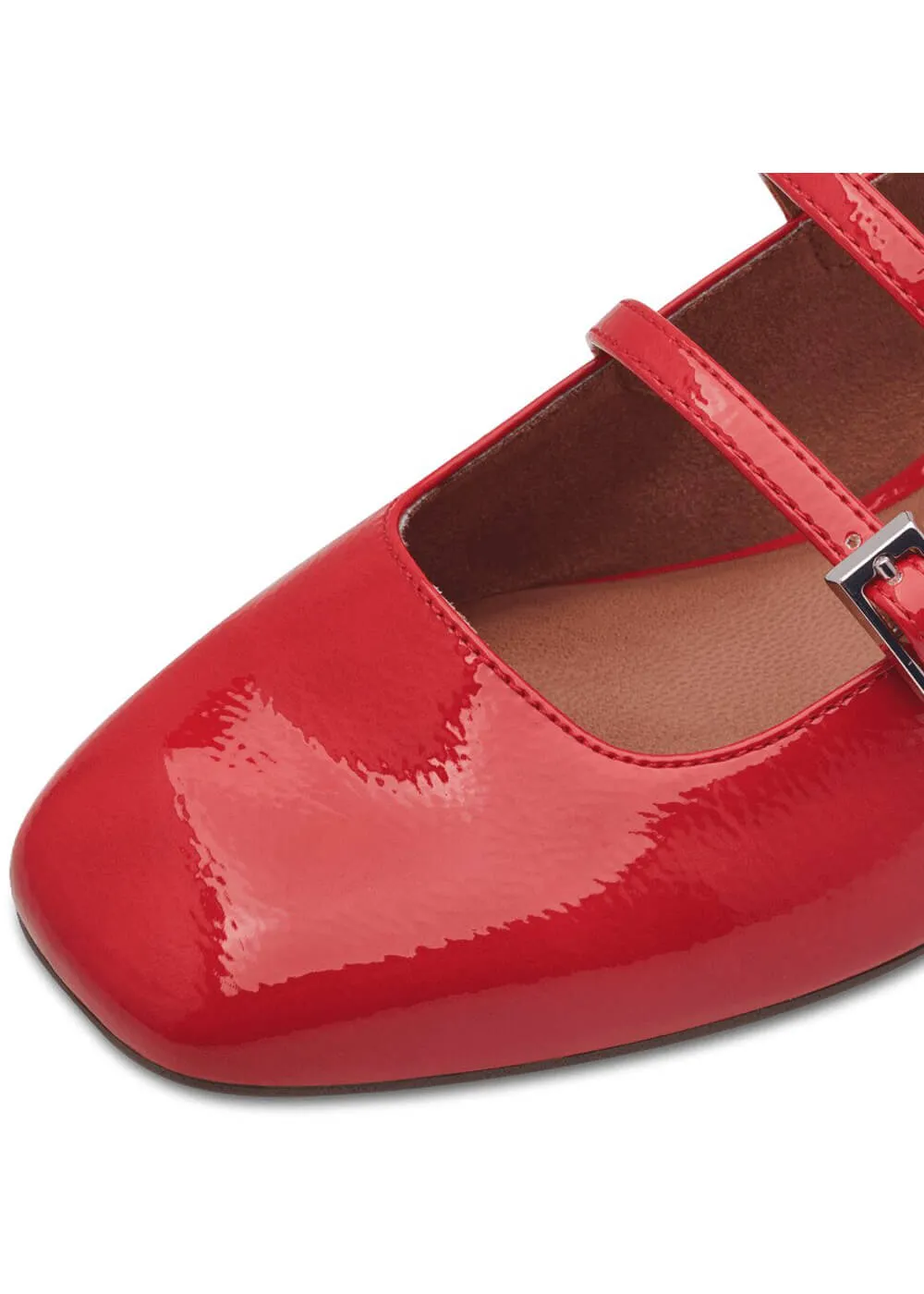 Tamaris Lana Patent 60's Pumps Red