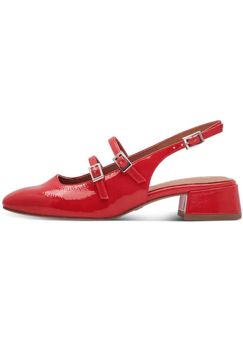 Tamaris Lana Patent 60's Pumps Red