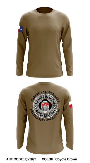 Tarrant Regional Water District Law Enforcement Division Core Men's LS Performance Tee - bvT87f