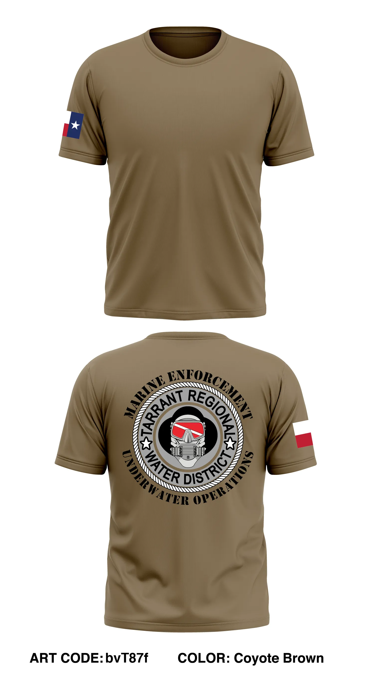 Tarrant Regional Water District Law Enforcement Division Core Men's SS Performance Tee - bvT87f