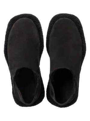 The Shearling Monster Convertible Slides.