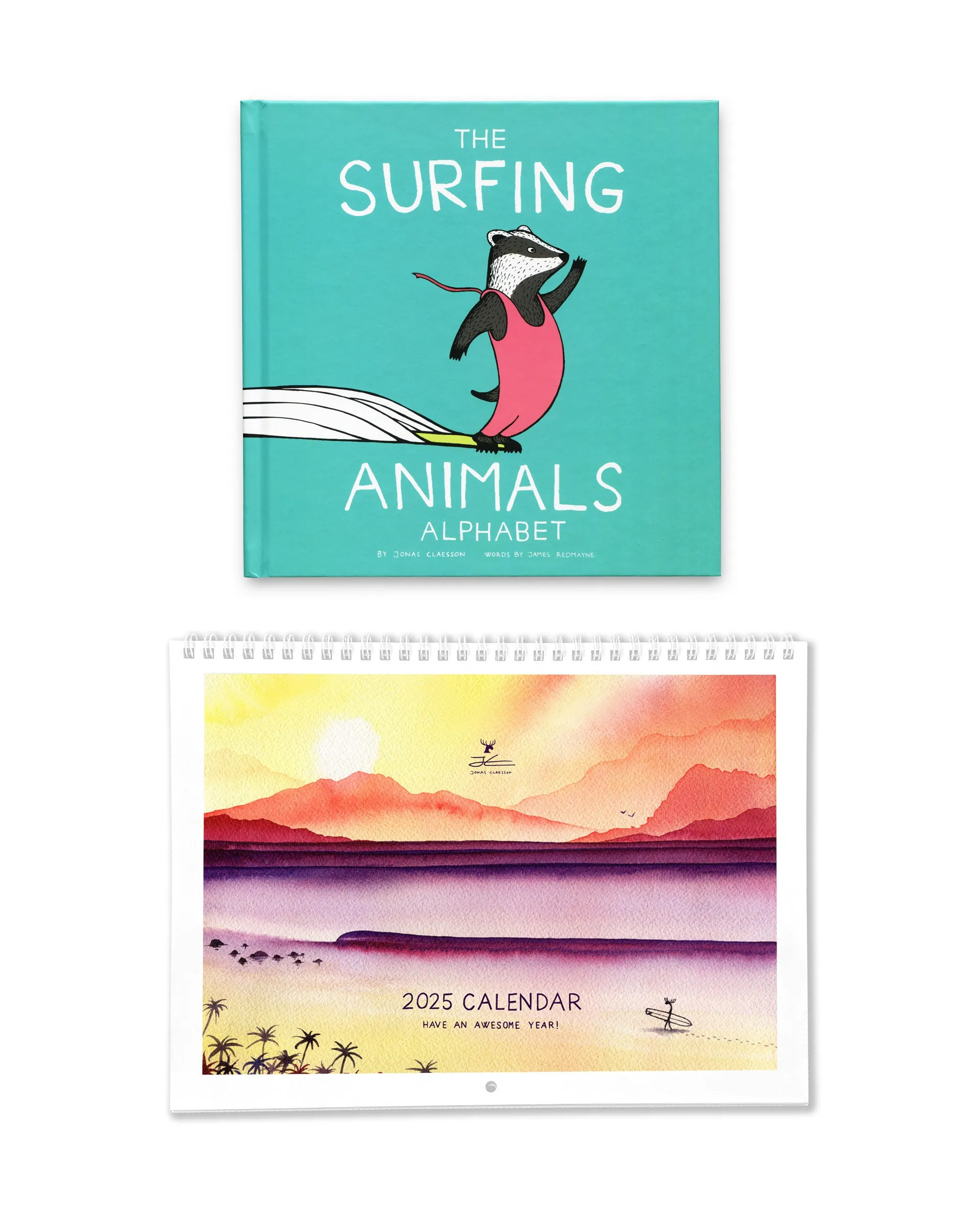 The Surfing Animals ABC book & 2025 Calendar Bundle