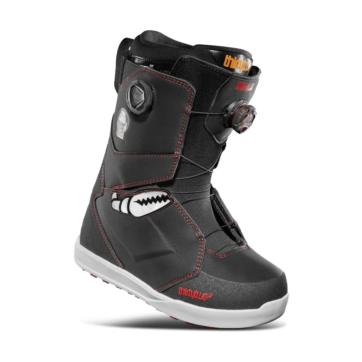 Thirty-Two Men's Lashed Double Boa Crab Grab Boot Blk/Wht/Red 2025
