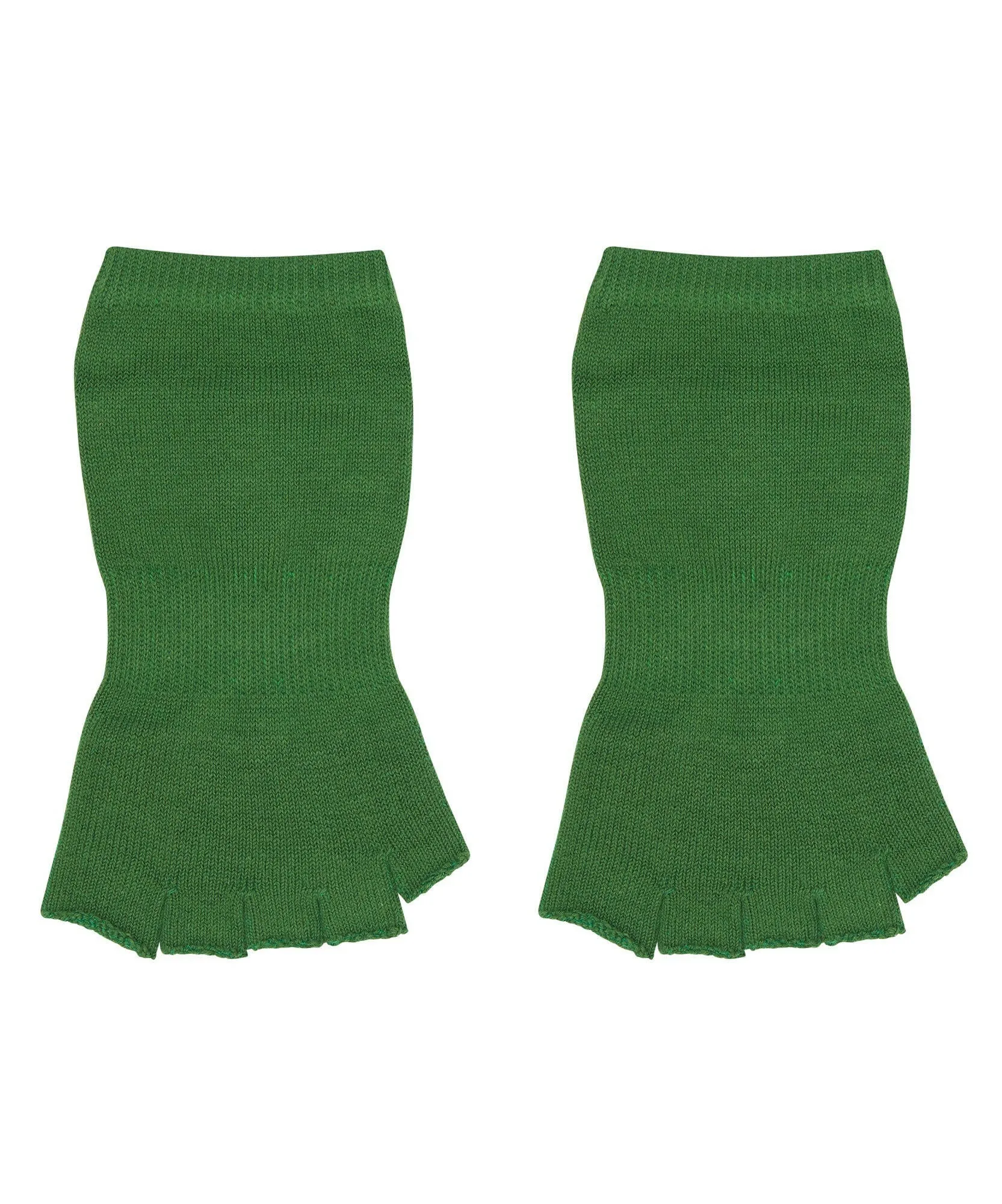 Toeless Non Slip Grip Socks - Forest Green