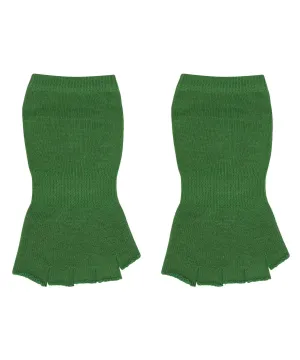 Toeless Non Slip Grip Socks - Forest Green